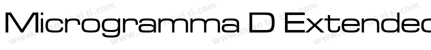 Microgramma D Extended字体转换